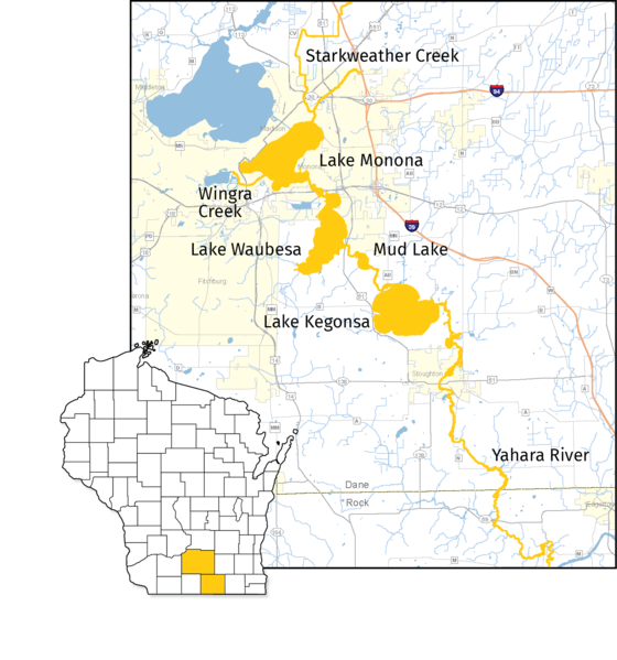 updated fish consumption advisory map in dane county