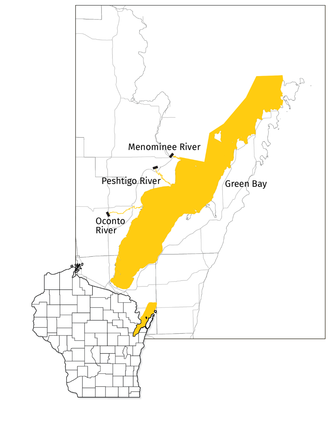 a map of the area impacted by the fish consumption advisory