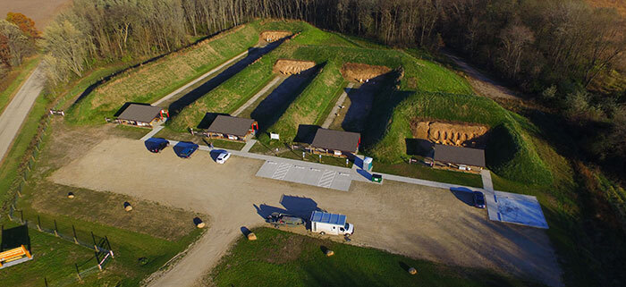 aerial image of columbia county shooting range