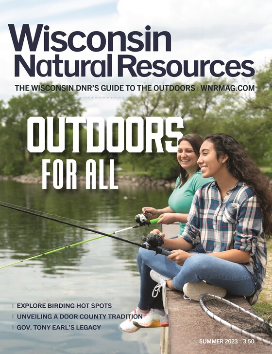 the summer cover of Wisconsin Natural Resources magazine