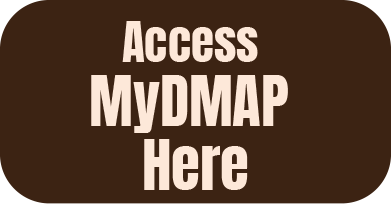 Brown rectangle with brown text that reads access myDMAP here. 