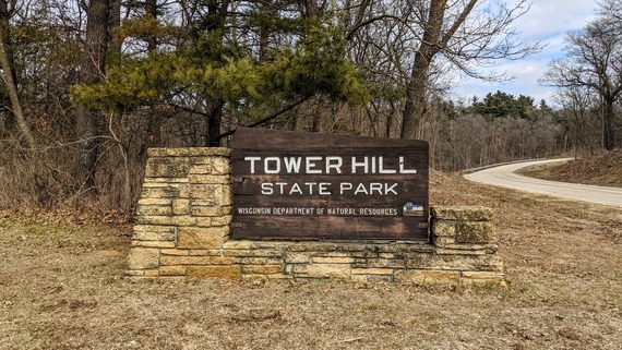 Tower Hill State Park Entrance Sign