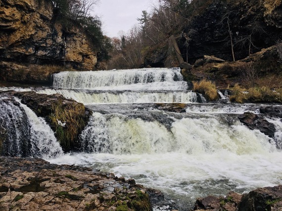 Photo of waterfall at Willow River State park