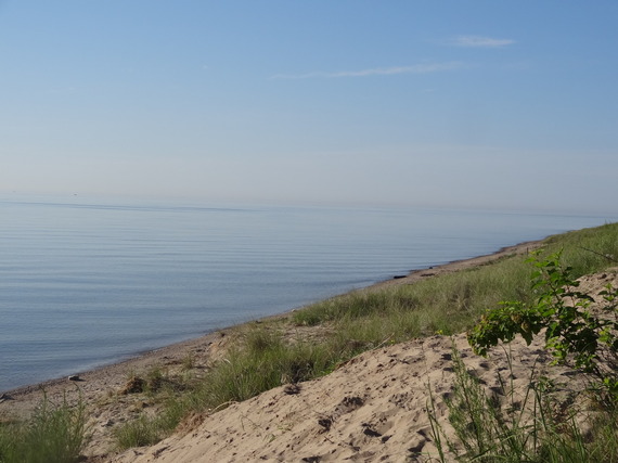 Photo of Lake Michigan and the beach