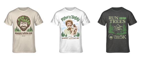 Three tree themed shirts