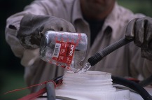 Rinsing herbicide 