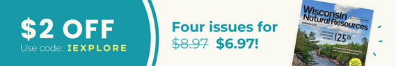 banner that says "$2 off, use code IEXPLORE, four issues for $6.97 with a cover of the summer 2025 WNR magazine