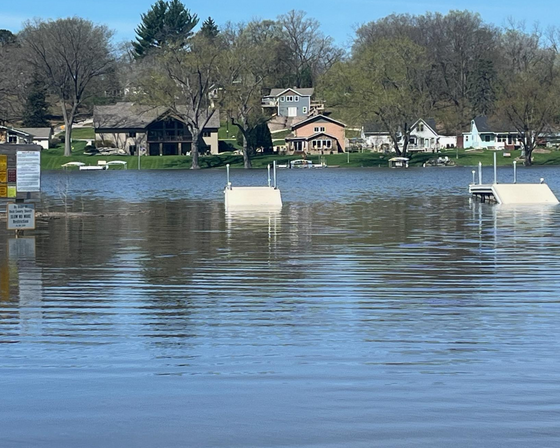 Newville boat launch in the summer. 