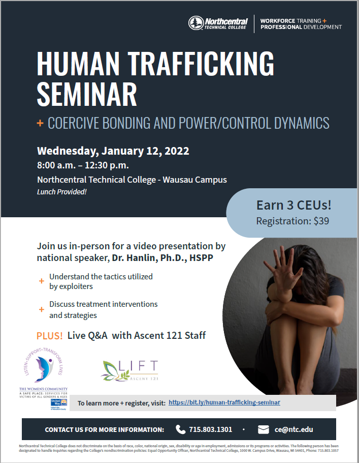 Human Trafficking Seminar Flyer