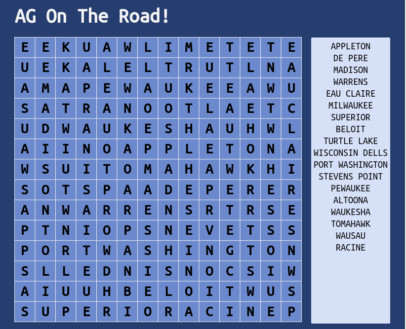 Word Search Puzzle