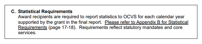 Statistical Requirements - SAVS