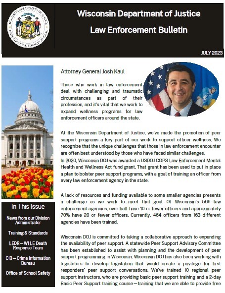 July 2023 Quarterly Law Enforcement Bulletin