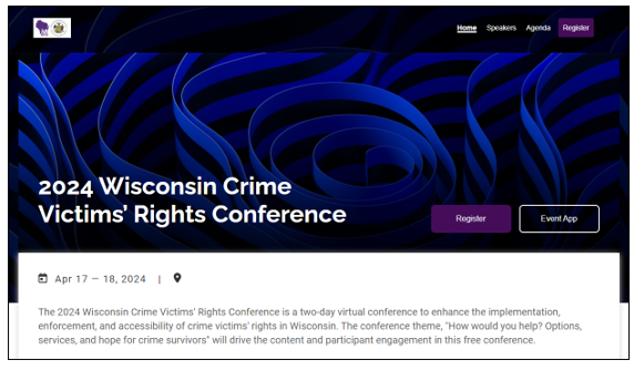 WI Crime Victims' Rights Conference April 2024