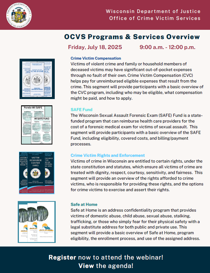 OCVS Programs & Services Overview Flyer