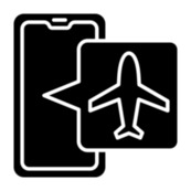 Graphic depicting airplane mode concept