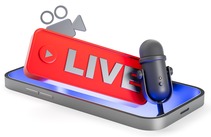 Live streaming concept graphic