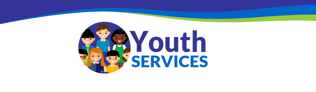 Banner with Logo for Library Youth Services