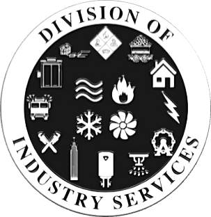 Division of Industry circular logo with icons representing each DIS program
