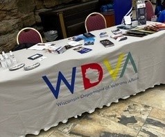 Photo #2 - WDVA info table at Am Legion midwinter conference Dells 1.14.22