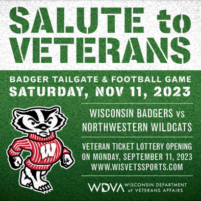 Badger Football Game and Tailgate 2023 flyer