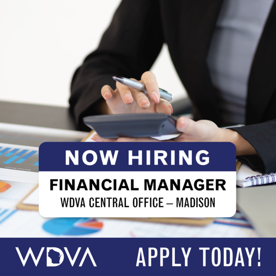 Finance Manager WDVA Central Office Feb 2024