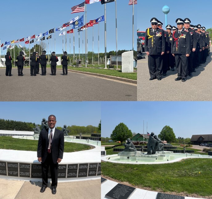Hmong Lao Veterans Day collage Cadott and Neillsville 5.14.24