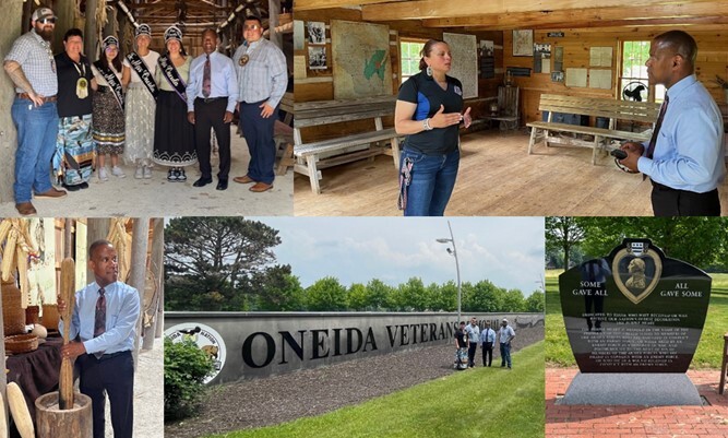 Oneida Nation visit by Sec Bond updated photo collage June 2024