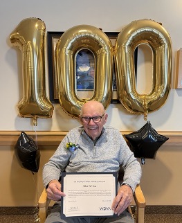 Allen Al Stei celebrates 100th birthday at CF Home