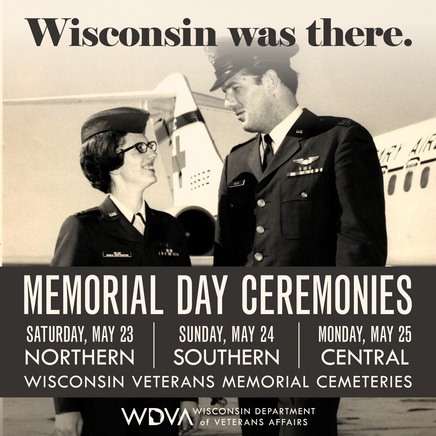 Memorial Day 2026 save the date graphic 