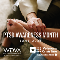 PTSD awareness month image for June 2026