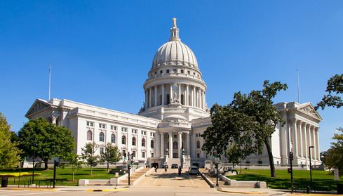 State Capitol outdoor stock photo