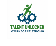 Employment First Conference Logo: Talent Unlocked, Workforce Strong