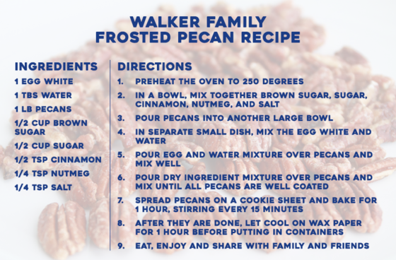 E Update - Holiday Pecan Recipe