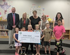 Treasurer distributes BCPL funds with students