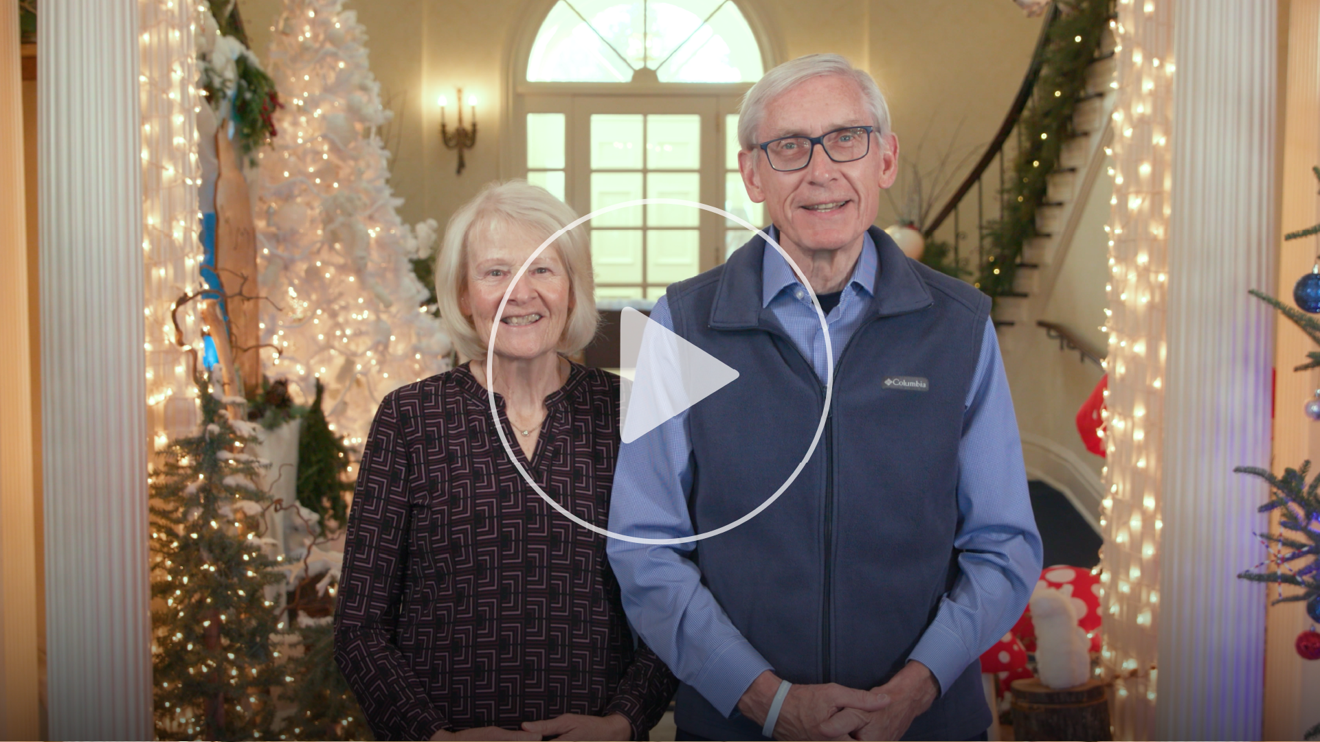 Gov. Evers, First Lady Share Video Message to Celebrate Christmas in Wisconsin