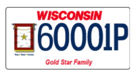 Image of Gold Star Family license plate