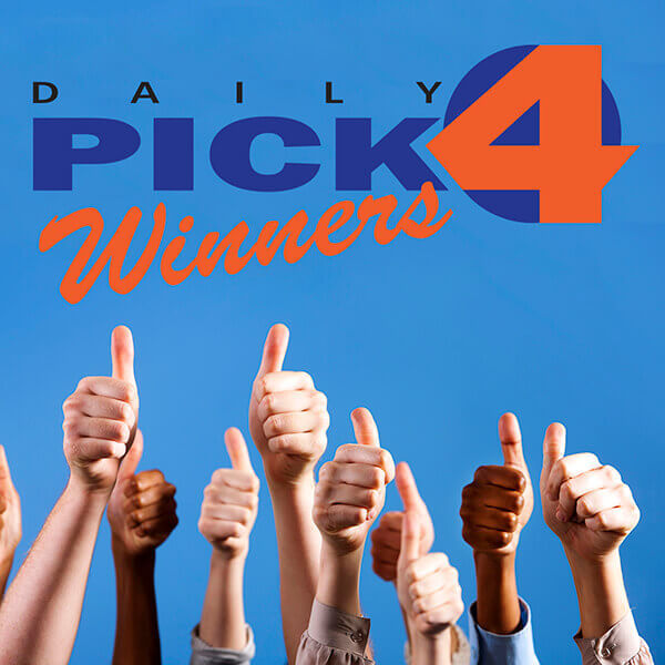 Daily Pick 4 winners