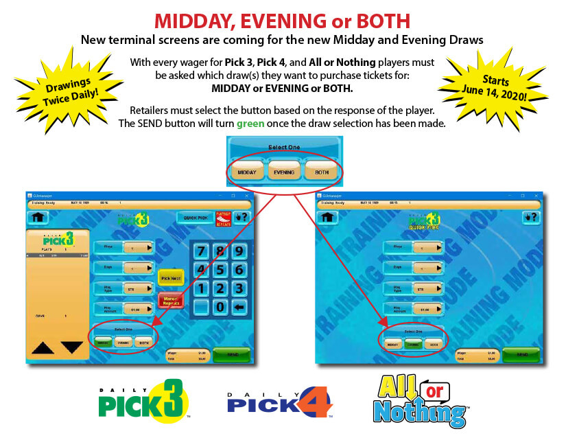 Midday Draw information