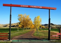 Gate to Ucross Foundation ranch