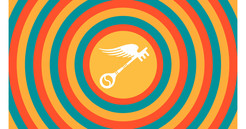 Scholastic Art and Writing Award logo depicting an old-fashioned key with wings