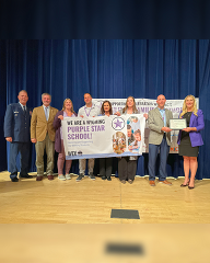 Purple Star School Ceremony at Cheyenne East