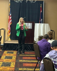 Megan Speaks at Leadership Conference