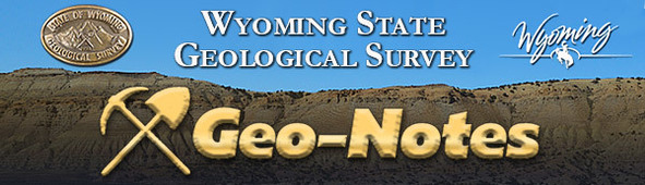 Wyoming State Geological Survey Geo Notes banner image