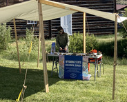 An image of the WSGS tent at Gold Rush Days