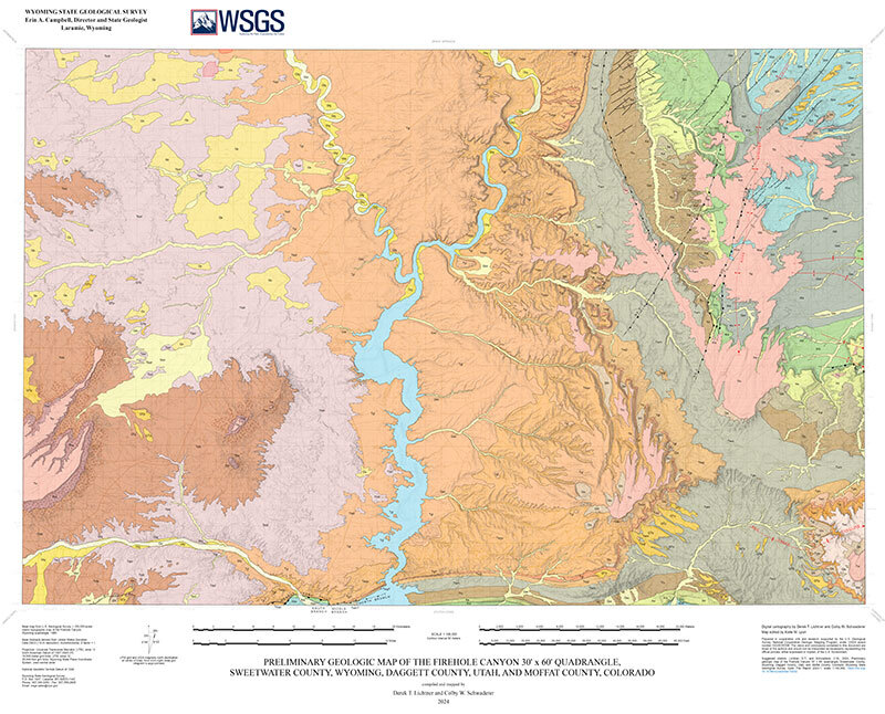 Preliminary Geologic Map of the Firehole Canyon 30' x 60'