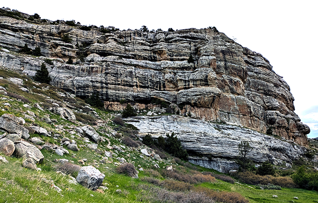 Photograph of the Tensleep Formation, Sinks Canyon State Park, southwest of Lander, Wyoming. 