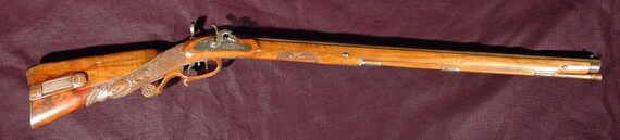 Carved German Jaeger Hunting Rifle
