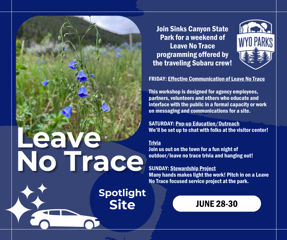 Leave No Trace at Sinks Canyon