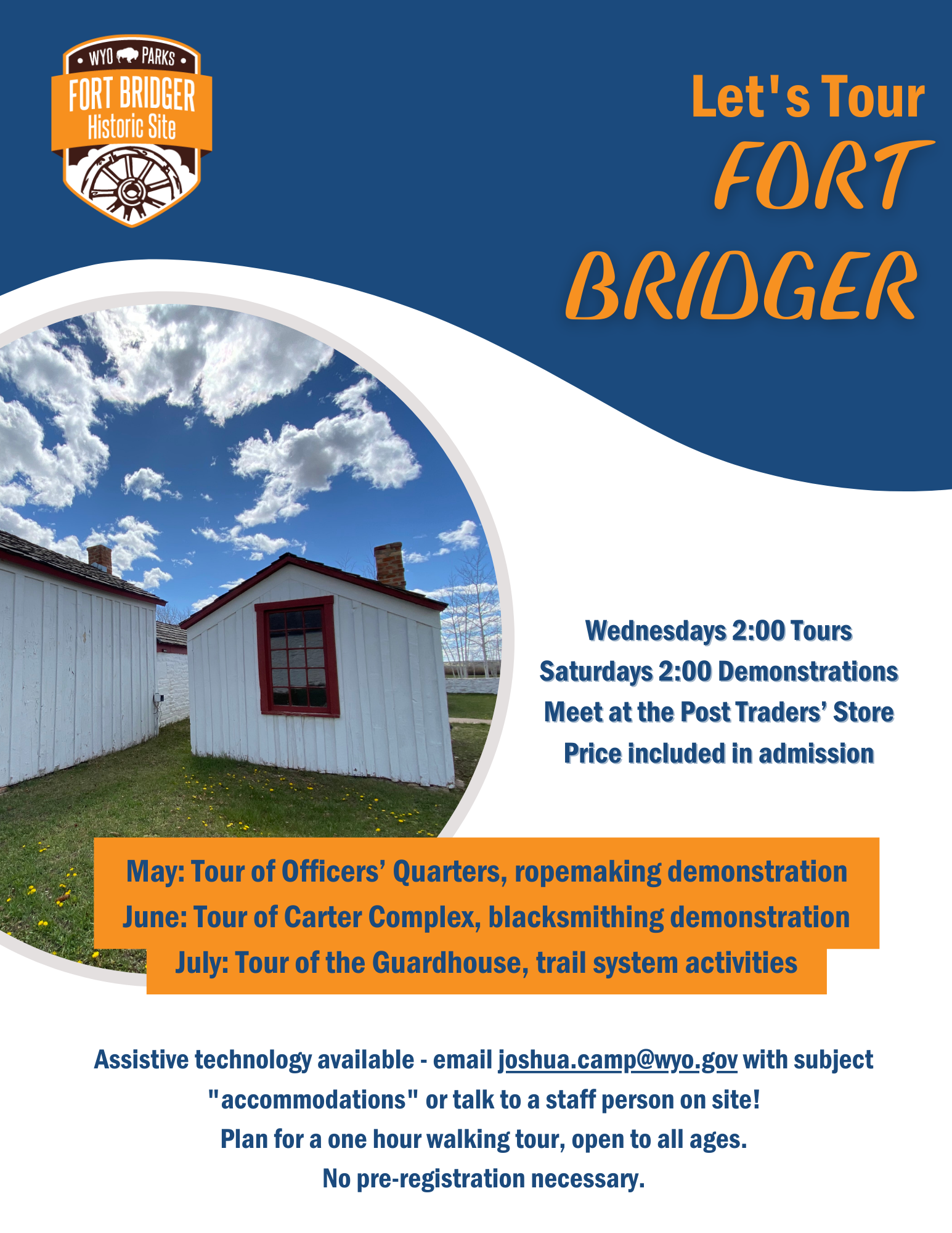 Tour/demos at Fort Bridger