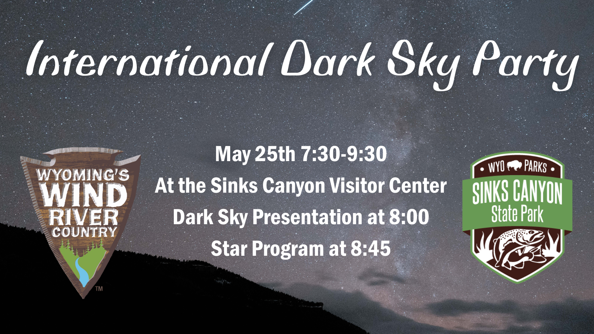 Dark Sky Party May 25th